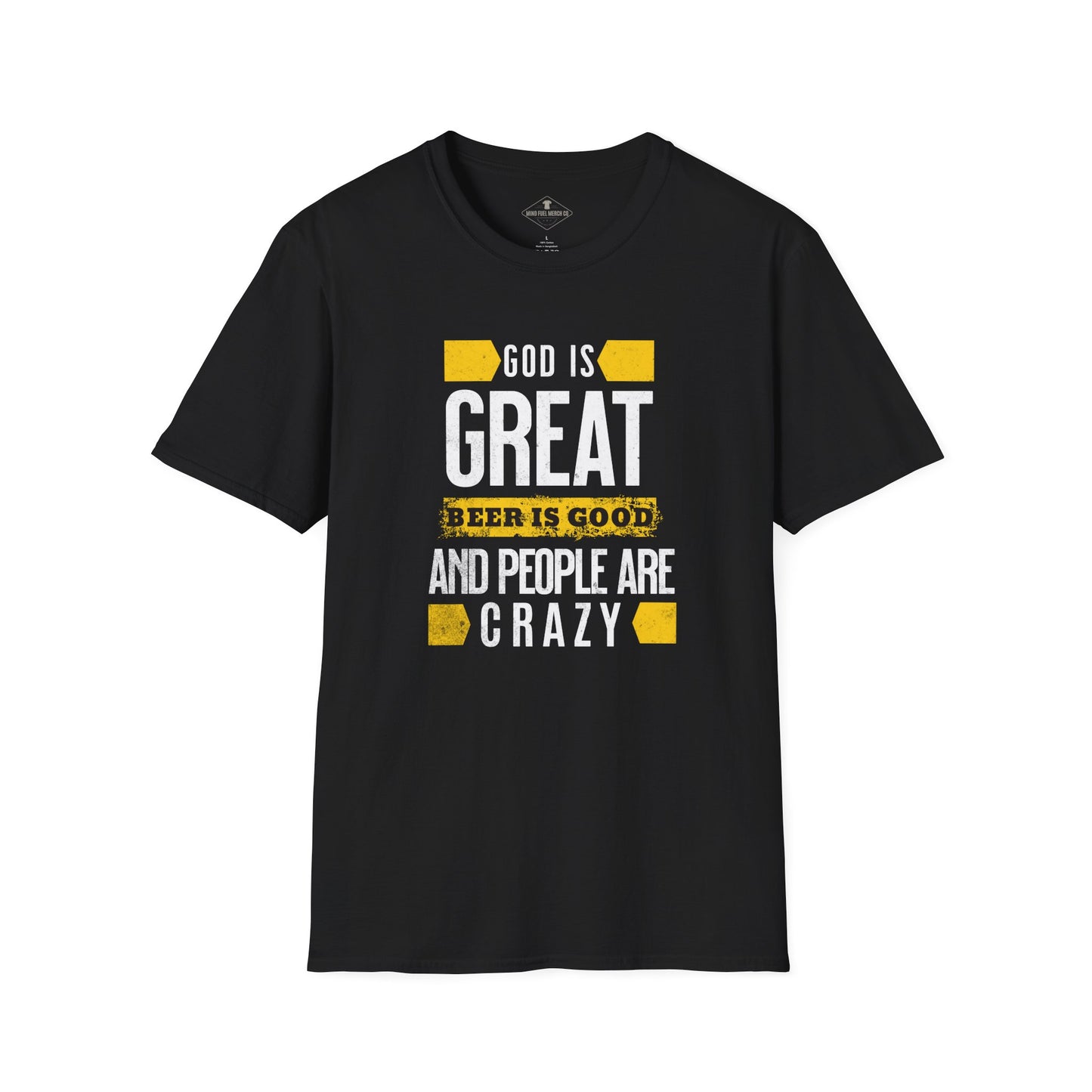 God Is Great Beer Is Good Black T-Shirt