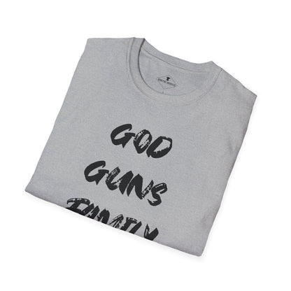 God Guns Family Grey T-Shirt