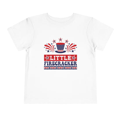 Little Firecracker White Toddler T-Shirt