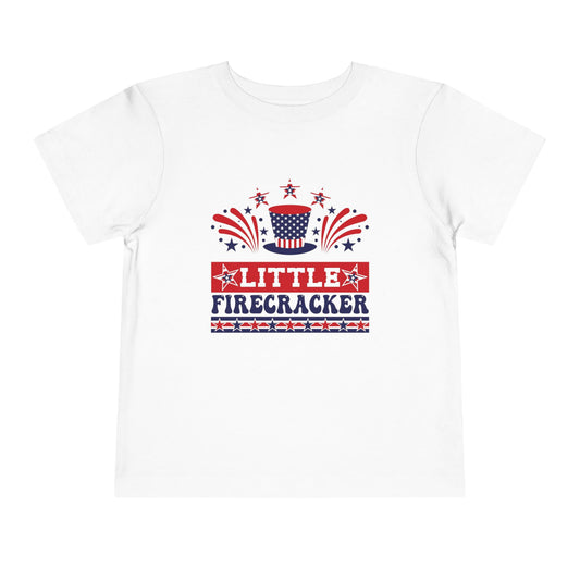 Little Firecracker White Toddler T-Shirt