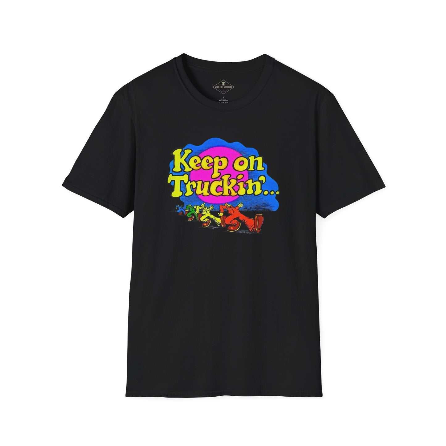 Vintage 1970's Keep On Truckin' Black T-Shirt