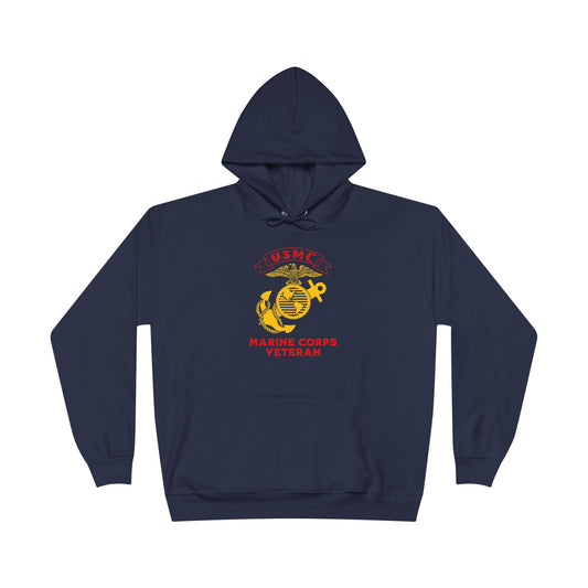 US Marine Corps Veteran Navy Blue Hoodie