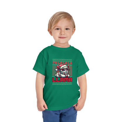 Fa La La La Llama Green Toddler T-Shirt
