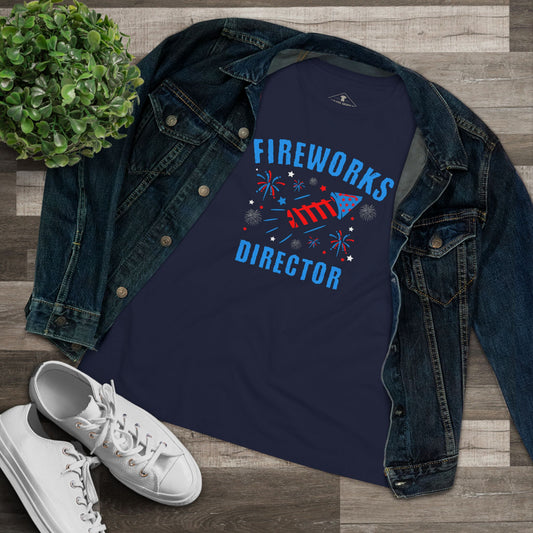 Fireworks Director Navy Womens T-Shirt