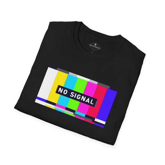 No Signal Screen Black T-Shirt