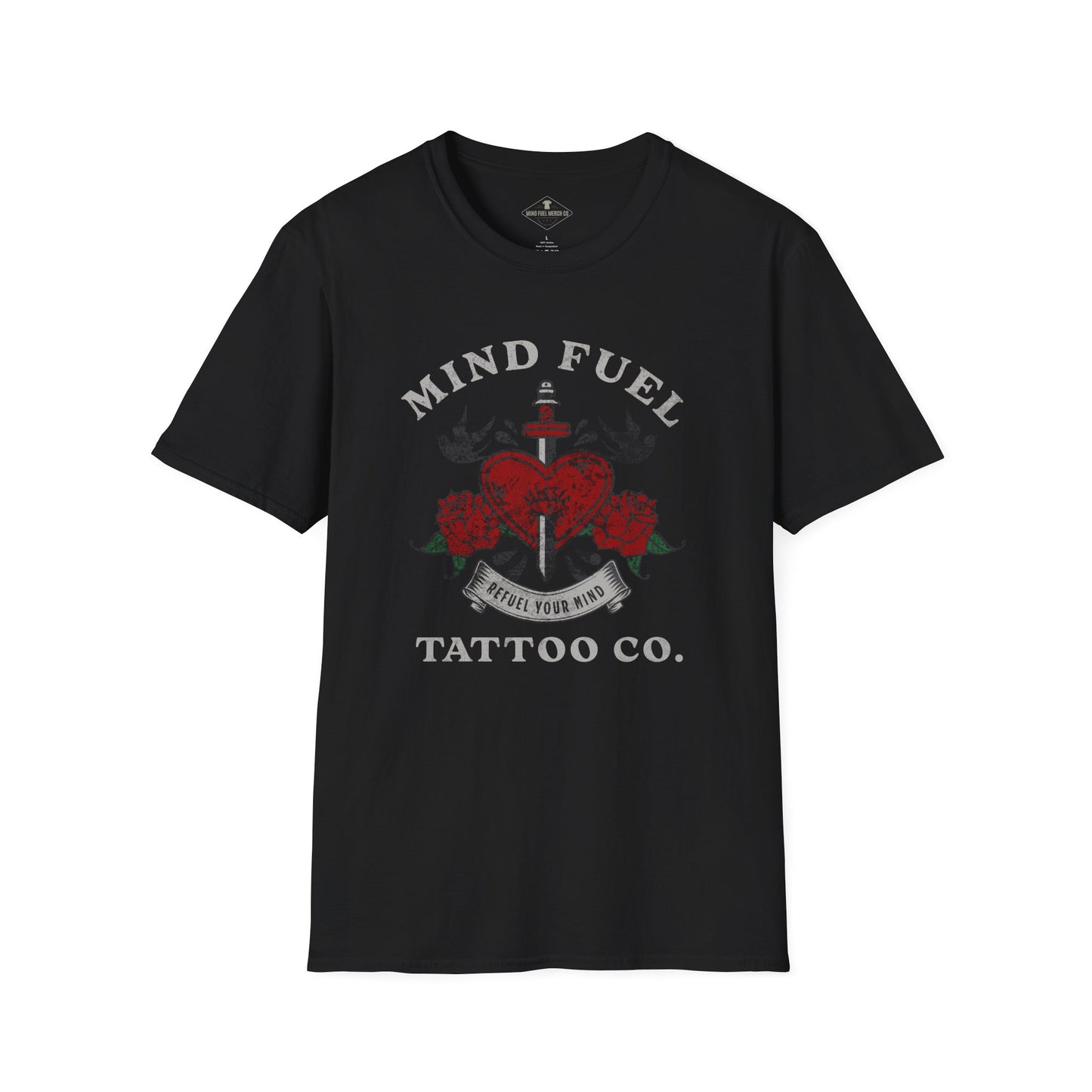 Mind Fuel Tattoo Co. Black T-Shirt