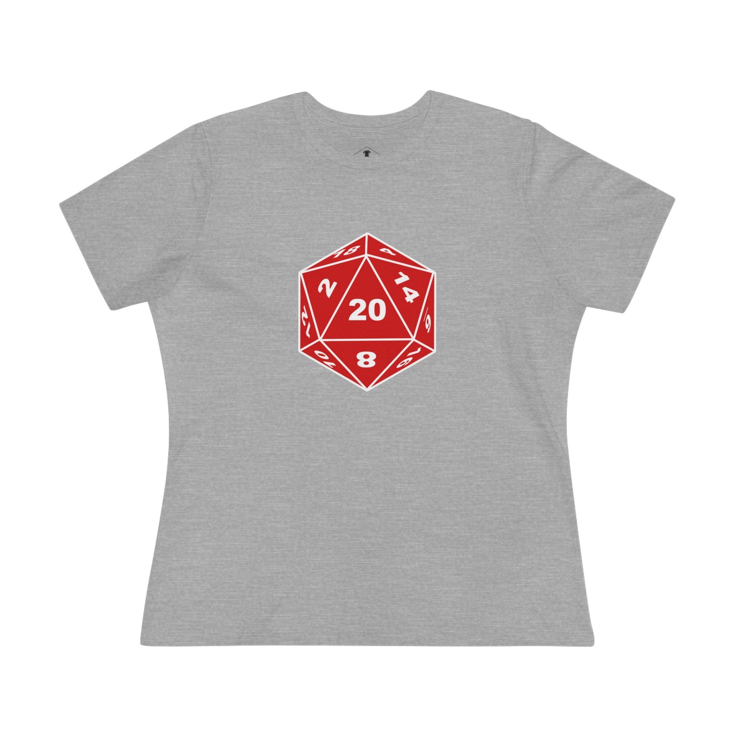 D&D Dice Grey Womens T-Shirt