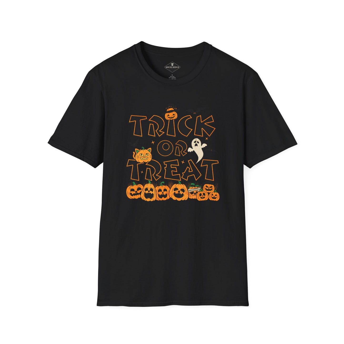 Trick Or Treat Halloween Black T-Shirt