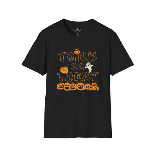 Trick Or Treat Halloween Black T-Shirt