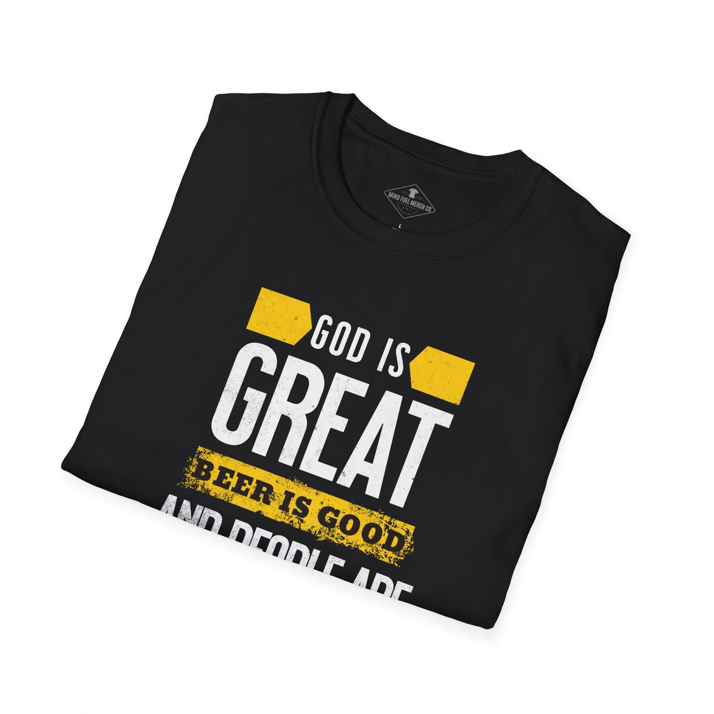 God Is Great Beer Is Good Black T-Shirt