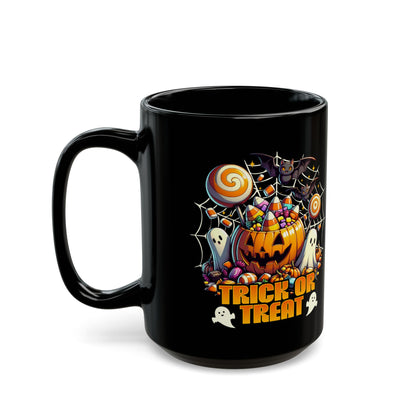 Trick Or Treat Halloween Collage Black Mug