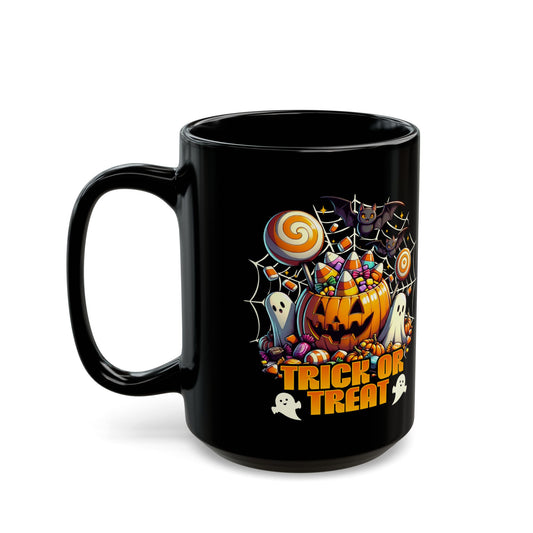 Trick Or Treat Halloween Collage Black Mug