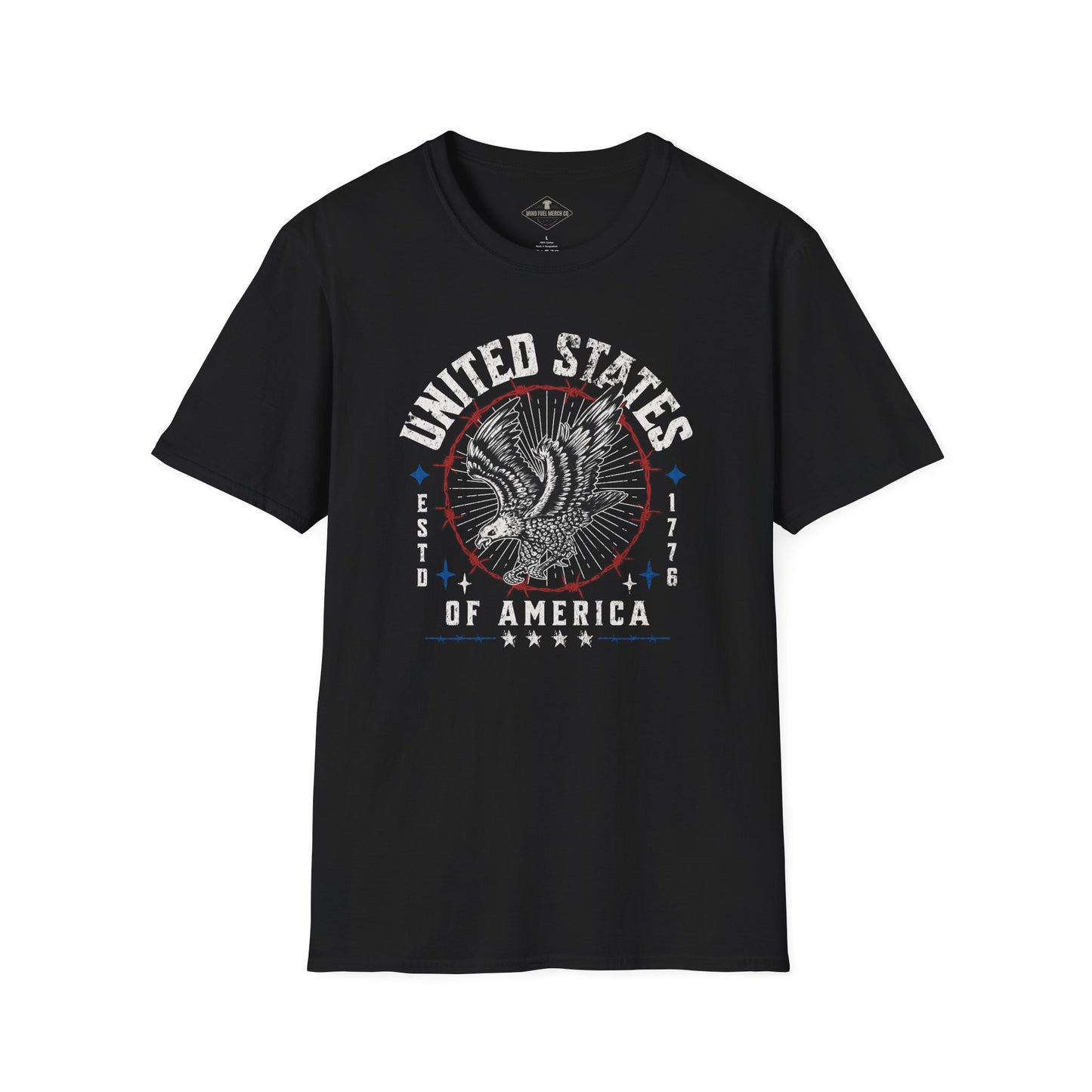 United States Estd. 1776  Black T-Shirt