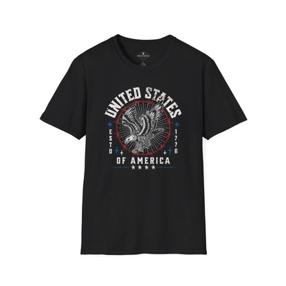 United States Estd. 1776  Black T-Shirt