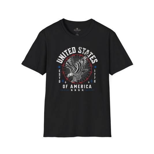 United States Estd. 1776  Black T-Shirt