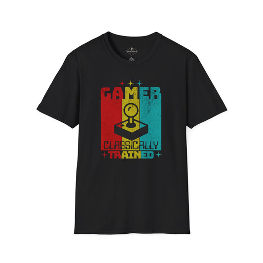 Classically Trained Gamer Black T-Shirt