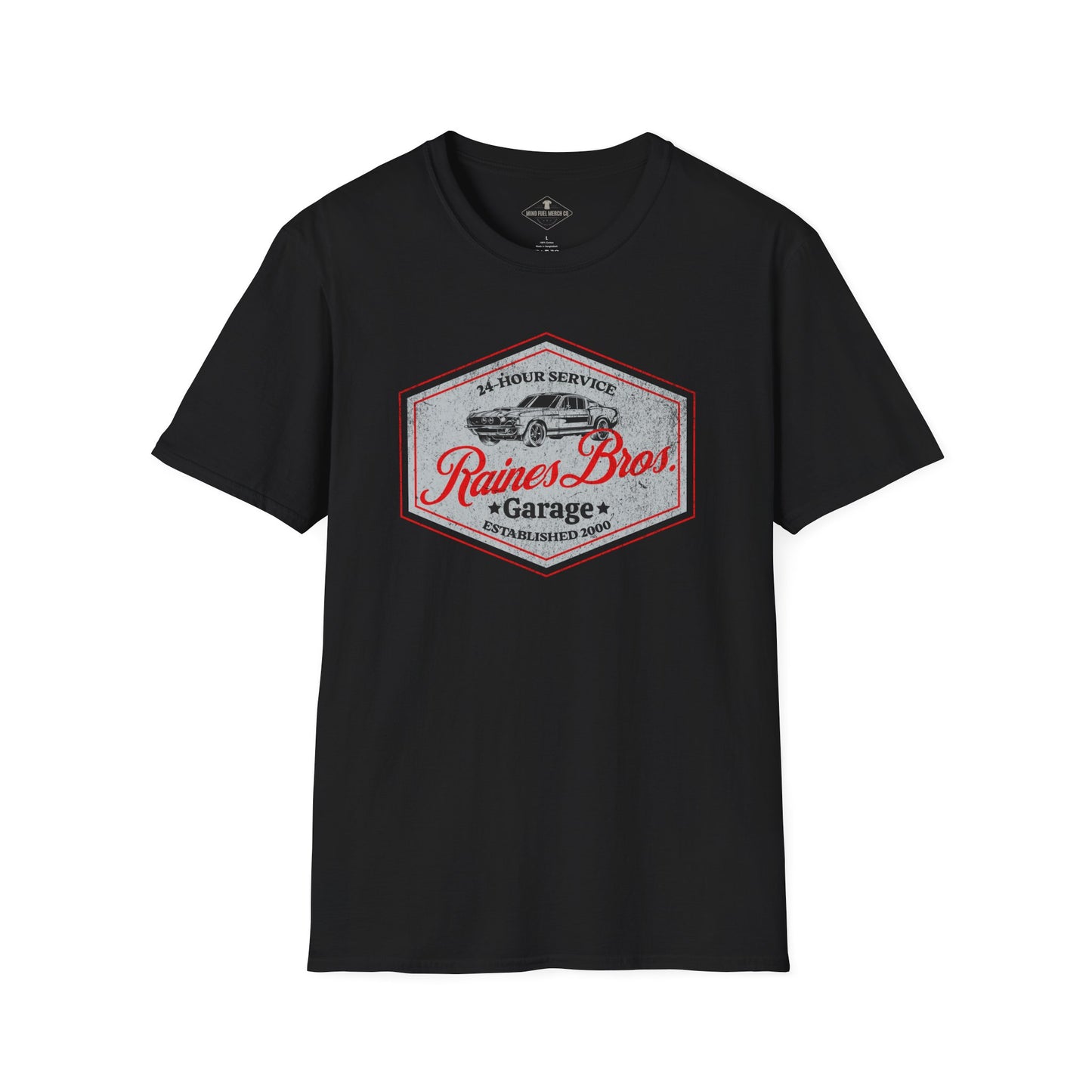Raines Brothers Garage Black T-Shirt