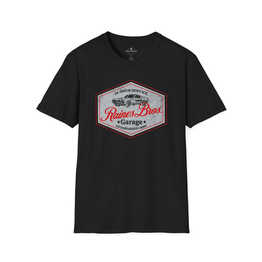 Raines Brothers Garage Black T-Shirt