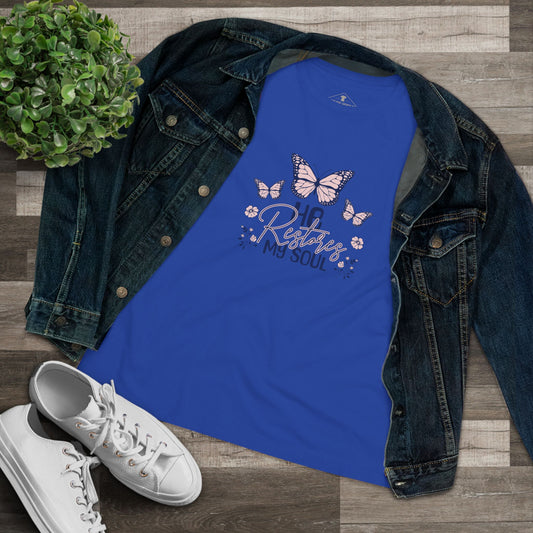 He Restores My Soul Royal Womens T-Shirt
