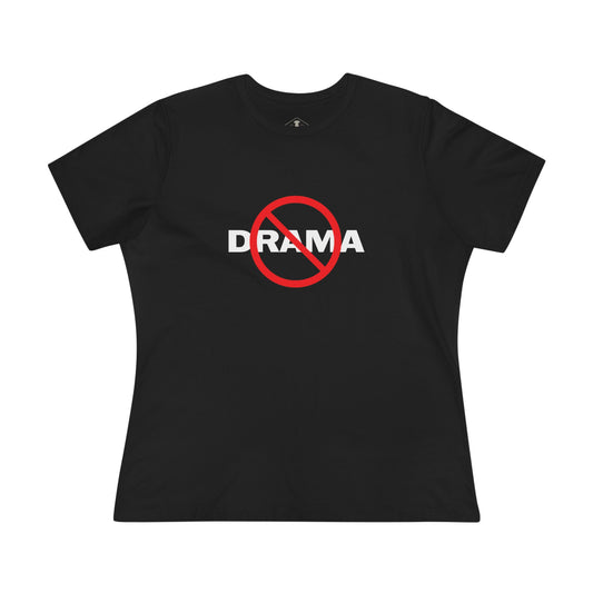 No Drama Black Womens T-Shirt