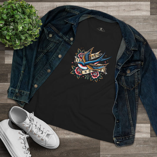 Freedom Hope Sparrow Black Womens T-Shirt