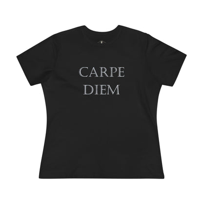 Carpe Diem Black Womens T-Shirt