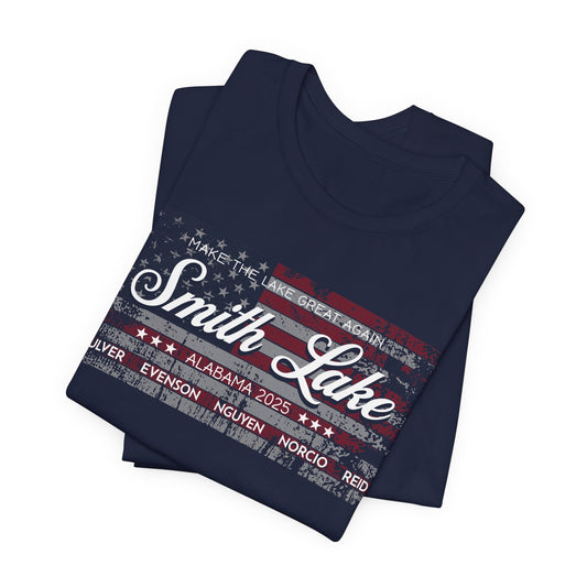 Smith Lake Tattered Flag Navy T-Shirt