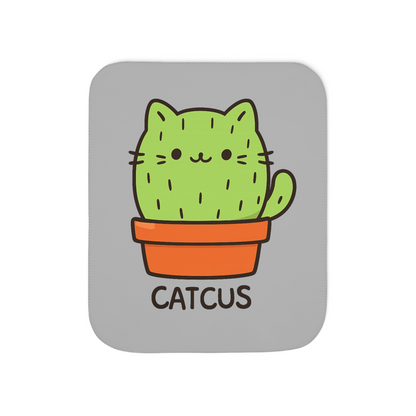 Catcus Sherpa Blanket