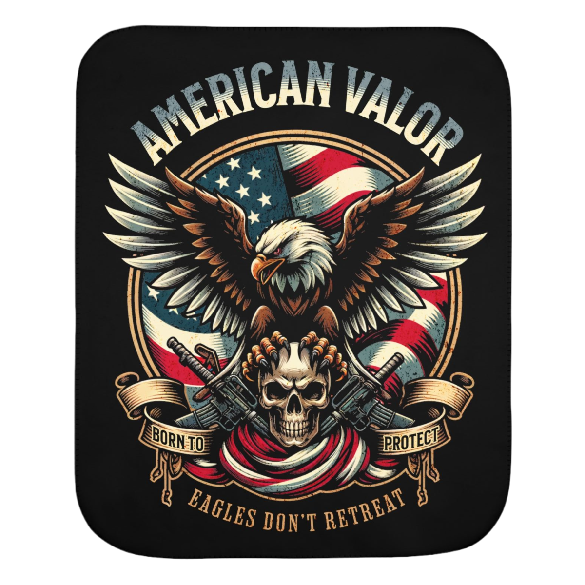 American Valor Sherpa Blanket